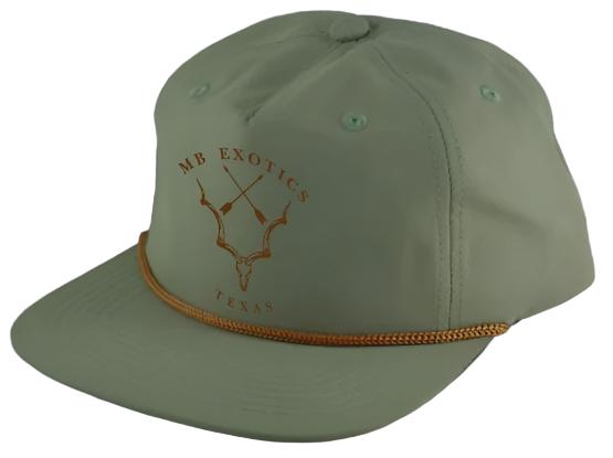 MB Exotics Rope Hat - Smoke Green/ Copper