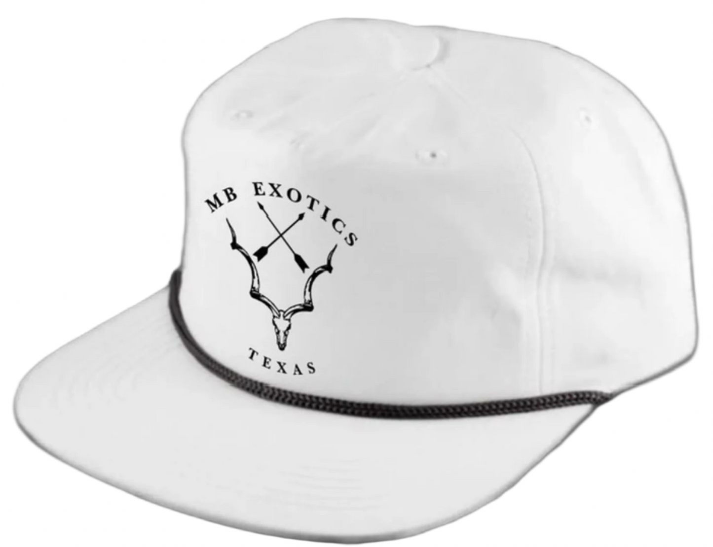 MB Exotics Rope Hat - White/ Black