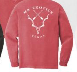 MB Exoitcs LS Pocket Tee - Crimson