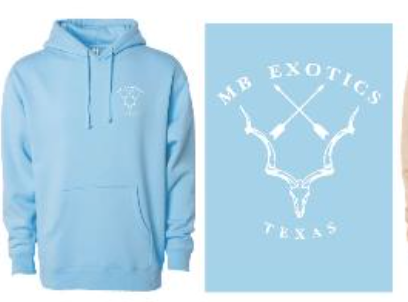 MB Exotics Hoodie - Blue Aqua